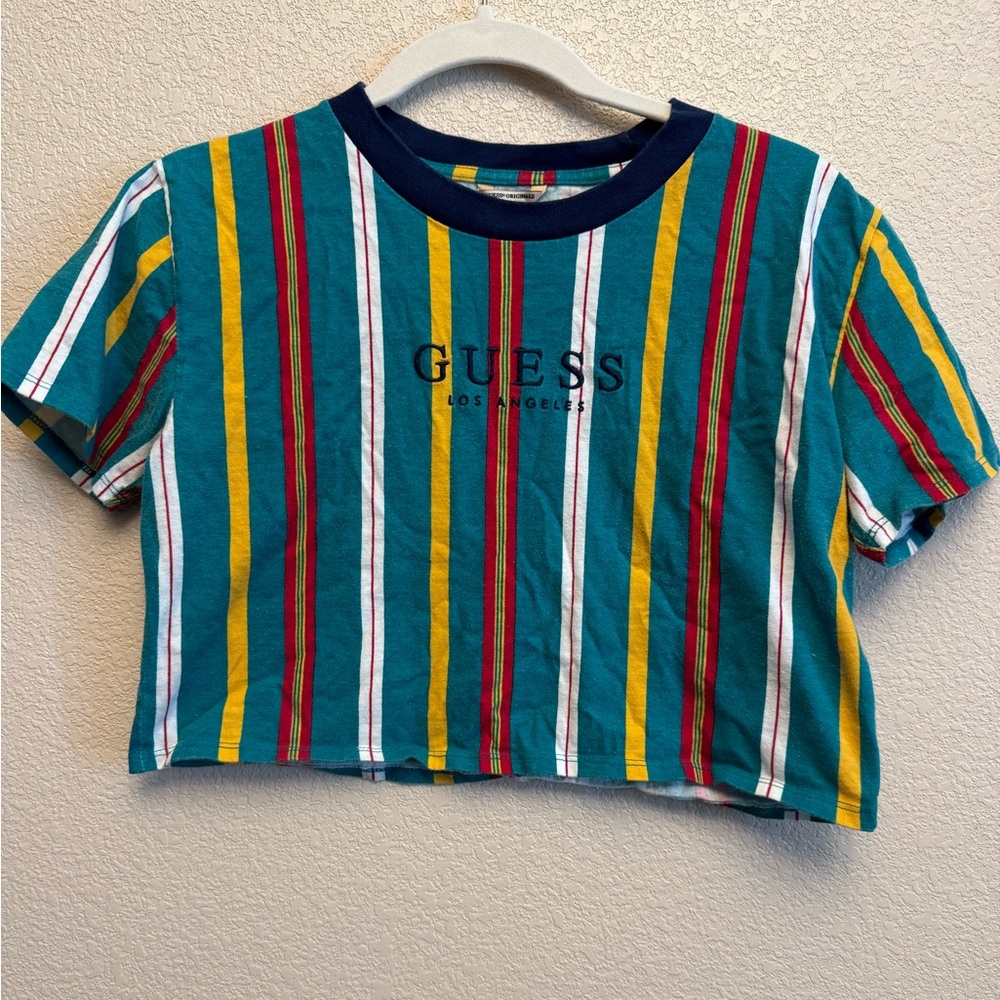 Guess Originals Striped Crop Top | XS